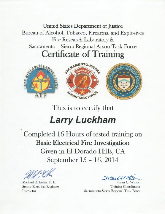 Basic Electrical Fire Investigation